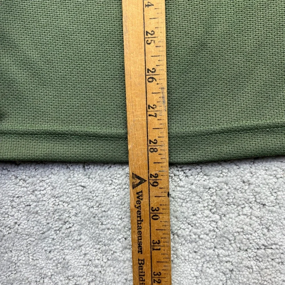 Prana Breathe Shirt Mens XL Green‎ Pullover Quarter Zip Long Sleeve Performance